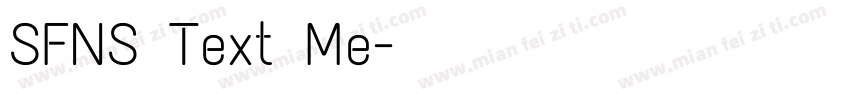 SFNS Text Me字体转换